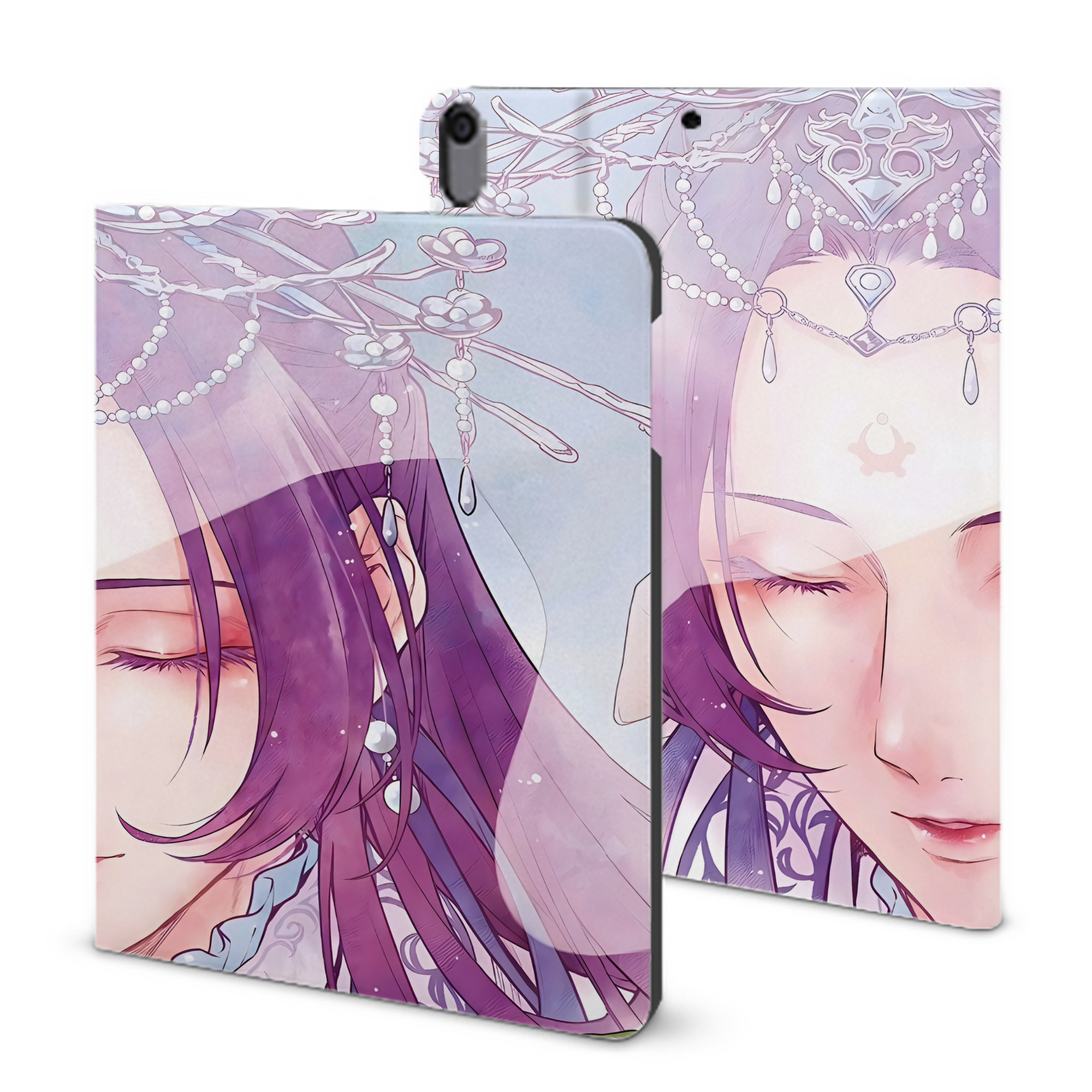 （画像用） 薬屋のひとりごと The Apothecary Diaries IPad ケース ブック型 PUレザー TPU 耐衝撃 軽量 薄型 ペン収納なし 全面保護 IPad 各モデル対応